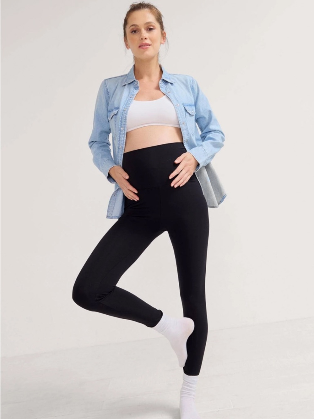 HATCH The Ultimate Before, During & After Maternity Legging Black size large